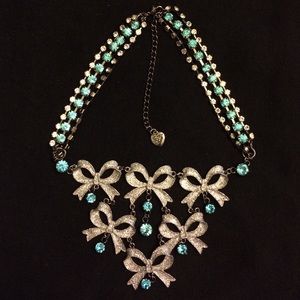 Betsey Johnson Bow-themed Necklace